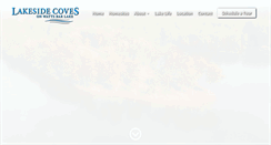 Desktop Screenshot of lakesidecoves.com